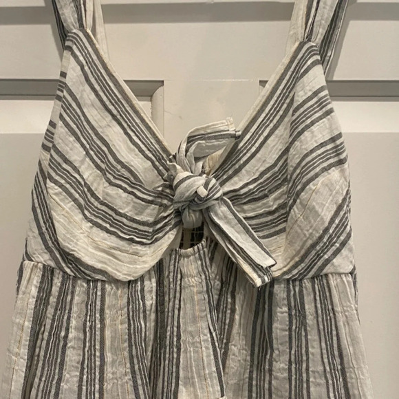 La Vie Rebecca Taylor Tank Top Tunic Tie Front 16706 - Picture 3 of 10